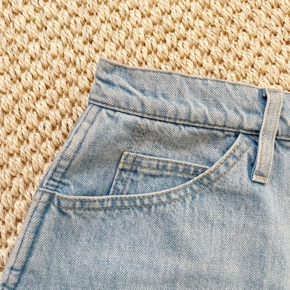 Frame le italien denim Mini skirt size 24 light wash